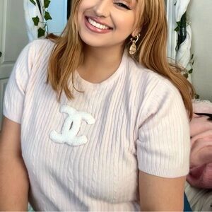⚠️SOLD⚠️ Light Pink Knit Sweater